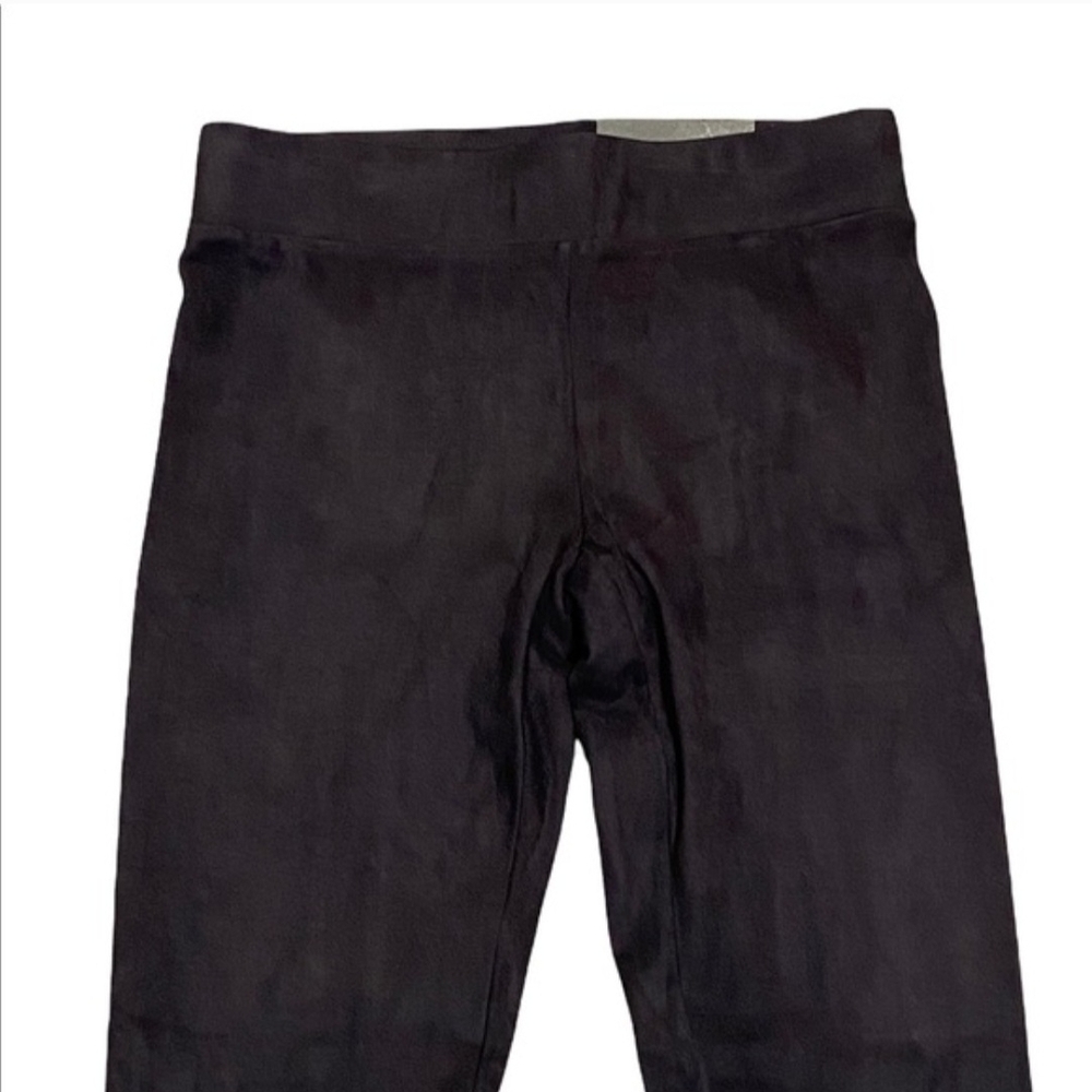 NWT SUEDE-LIKE ANN TAYLOR BLACK LEGGINGS XXS - Picture 3 of 8